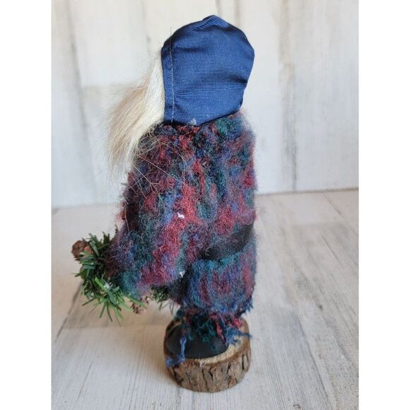 Country folk art Santa Claus Garland figure Xmas unique - Picture 8 of 9